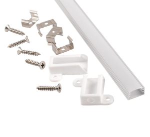 Профиль GAL-GLS-2000-7-14 (2м профиль+ 2м рассеиватель+2заглушки + 2клипсы +6 шурупов) 1/100