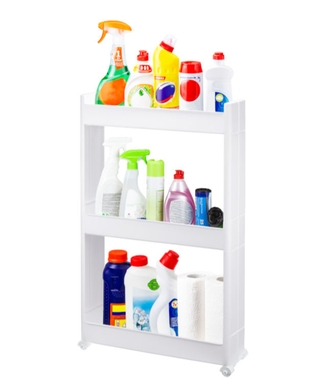 Стойка узкая 3-х секц. на колесах Белый (1) М2724