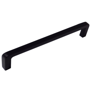 Ручка-скоба мебельная 21203 160мм, мат.черный (20/200)