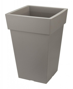 Кашпо "Тубус" 200*200мм 4,5л h290мм вставка Французский серый (3) М3177