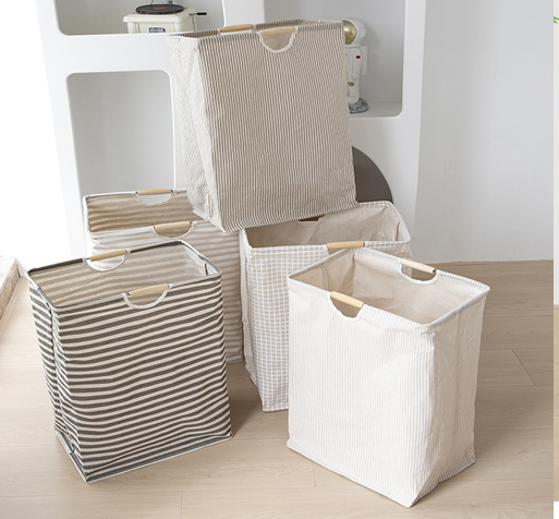 Корзина для белья  Белый лен 40*52см