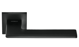 Ручка дверная MH-51-S6 BL, квадр накл 6мм, черный (20)