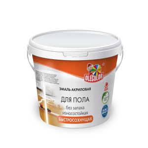 Эмаль акриловая для пола красно-коричневый (2.5 кг) Olecolor (6/288)