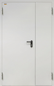 Дверь противопожар. 2ДП (EI-60, без доводчика, 90кг) RAL 7035 1350*2050 левая