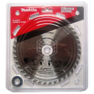 Диск пильный 185 х 30/20/16 мм 40T (дерево) MAKITA D-45923