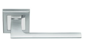 Ручка дверная RAP 21-S SC/CP, квадр накл, мат хром (20)