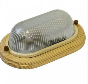 Светильник для бани/сауны квадрат Termo 60 60 18 IP54 60вт 1хЕ27, цвет береза (8)