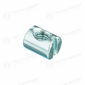 Гайка мебельная потайная с прямым шлицем М6х12,5 (24 шт) - пакет (10)