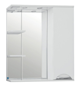 Зеркало-шкаф "Танго 800" с подсветкой белый 800*816*200 (1)
