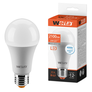Лампа светодиодная 25Вт 4000К E27 WOLTA (10/50)