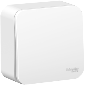 Белый выключатель ОУ 1-кл изол. пласт.BLANCA (15)