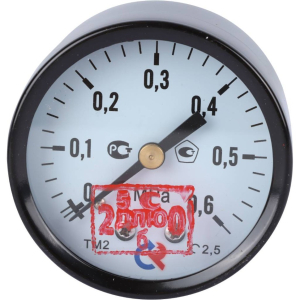 Манометр ТМ-210Т.00(0-0,6MPa) G1/4.2,5 L- 50мм, осевое присоед/ КТ 2.5 РОСМА