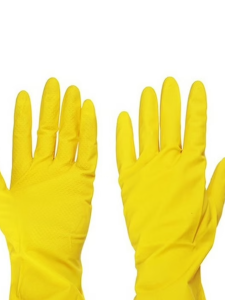 Перчатки  резиновые желтые S VETTA