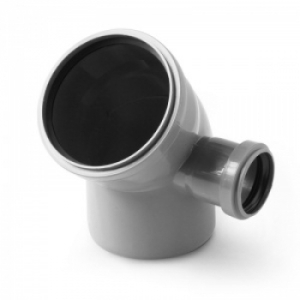 Колено 110*45 с отводом на 50, правое(30)