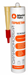 Герметик силиконовый MasterTeks ProfiMaster универ 290 мл бежевый (12)