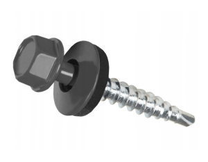 Саморез кровел. 4,8*50 RAL 7024 графитовый серый (150/2500)
