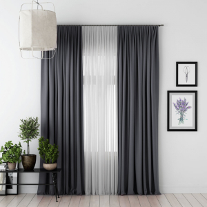 портьера Блэкаут 200*260 серый ГП