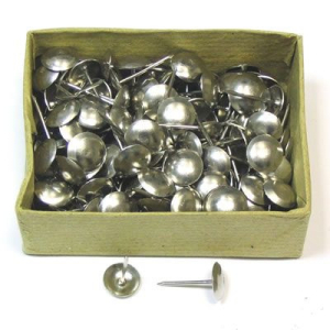 Гвозди фас обивочные 20мм мет.никель 50шт (12)