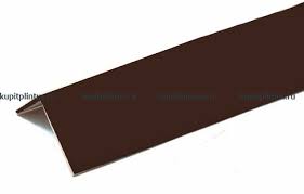 Угол ПВХ 20*20 Коричневый  2.75м(25)