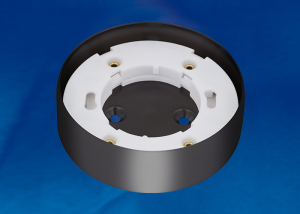 Светильник точечный. Черный хром. Картон. GX53/FT BLACK CHROME 10 PROM TM Uniel.