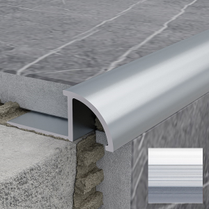 Профиль для керамической плитки РП-АКП-07 2,7 м анодированный серебро матовый (10)