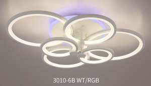 Люстра 3010/6 WT+RGB (1) M (RL)