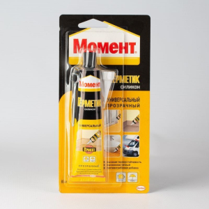 Герметик "Момент" Силик универ. 70мл прозр. (бл.) (24)