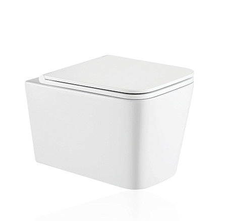 Унитаз подвесной KOLLER POOL KVADRO Rimless, сиденье дюр. SoftClose,Take Off, антивсплеск(_1_)