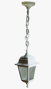 Светильник уличный, под лампу Е27 подвесной. Корпус белый UUL-A01H 60W/E27 IP44 WHITE (10)