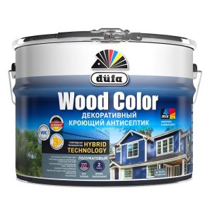 Антисептик кроющий DUFA WOOD COLOR  серый шёлк 9л (1)