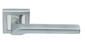 Ручка дверная RAP 24-S SC/CP, квадр накл, мат хром (20)