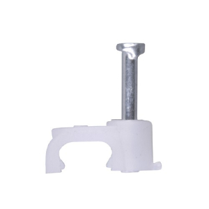 Скоба электроустанов, плоская 8мм (1уп-50шт) (1)