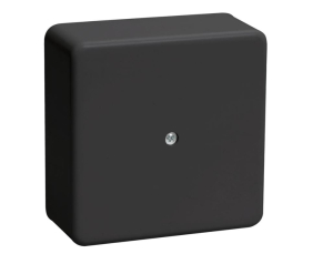 Коробка распаячная ОП 100х100х29 черн. IEK UKO10-100-100-029-K02-E (50)