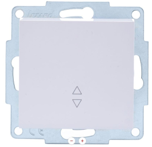 Белый выключатель  1 клав Проходной 742-0288-105 VESNA  (10шт)