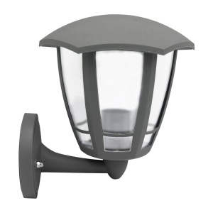 Светильник садово-парковый шестигранный настенный серый ВВЕРХ 60вт, Е27, IP44 (4)
