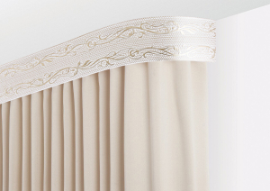 карниз Элиза 7см с/п 2,4м 3рядный айвори (5)