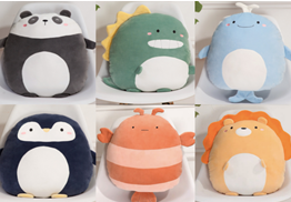 Игрушка-подушка "Веселые зверята" 40 см