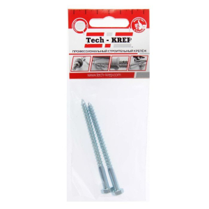 Саморез DIN 571 сантехнический оцинк  6х 80 (2 шт) - пакет