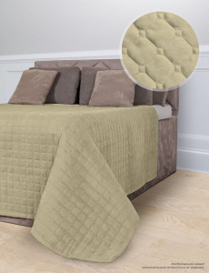 Покрывало "Luxor" стеганое диз. №13-1015 Слоновая кость (240х210)