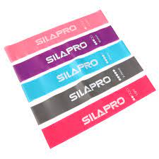 Набор фитнес резинок 5шт (2,5кг, 4,5кг,7кг, 9кг, 14кг), 60х5см, латекс