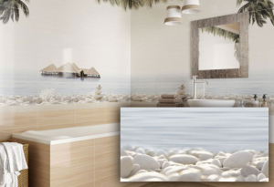 Декор Релакс Дель маре берег с камеш. 249*500 (уп.12шт)