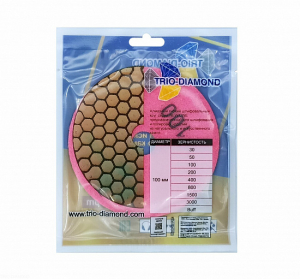 Алмазный гибкий шлифовальный круг "Черепашка" NEW LINE 100 № 200 (сухая шлифовка), 339020