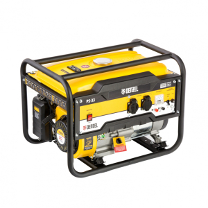 Генератор бензиновый PS 33, 3,3 кВт, 230В, 15л, ручной стартер// Denzel