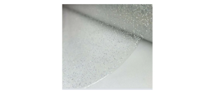 Покрытие силиконовое  Dekorelle 199-S, размер 0,8x20м, блестки серебро/прозр.фон