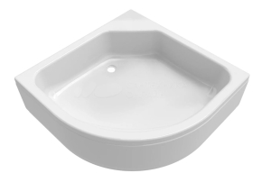 Поддон душевой ДК полукруг низкий 80х80 (+сифон) ПД22  (_1_)