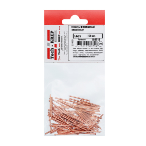 Гвоздь фас финишный омедненный 1,4х25 (50) - пакет