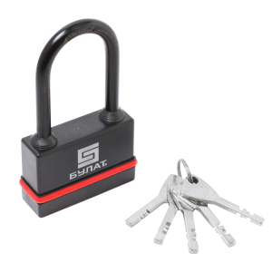 Замок навесной БУЛАТ ДД ВС 3-Н75-01 ПЛ всепогодный 5кл. d=10мм (24,6)