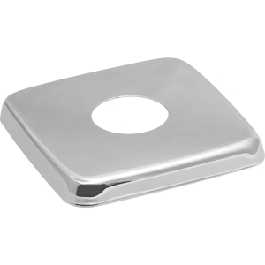 Чашка декоративная (отражатель) 1 2 квадрат низкий (нержавеющая сталь, хром), MP-У ИС.131504