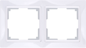 Рамка Snabb Basic Белый 2-х местная W0022001 (10)