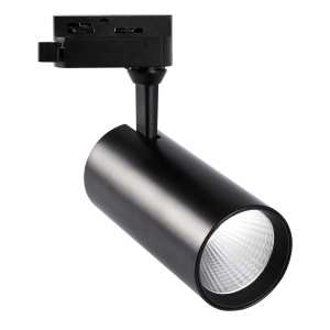 Светильник трековый светодиодный 25Вт 4000К 2200лм Черный корпус (40)